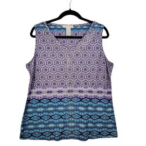 G Collection Womens Mermaidcore Top Med Multicolor Rhinestone Shimmer Fairycore
